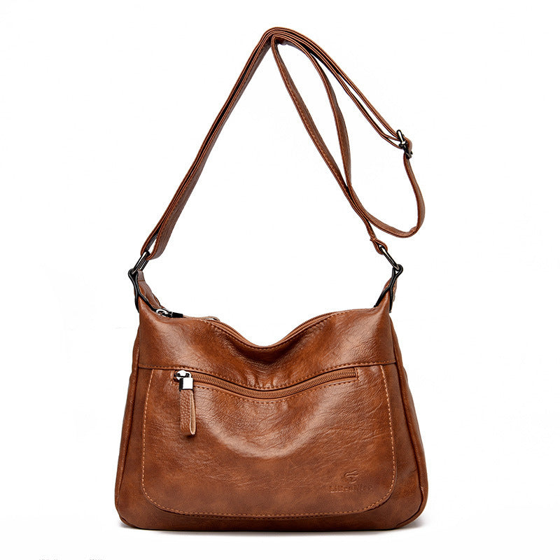 High Quality Soft Faced Large Capacity Women's One Shoulder Messenger Bag GO Buy