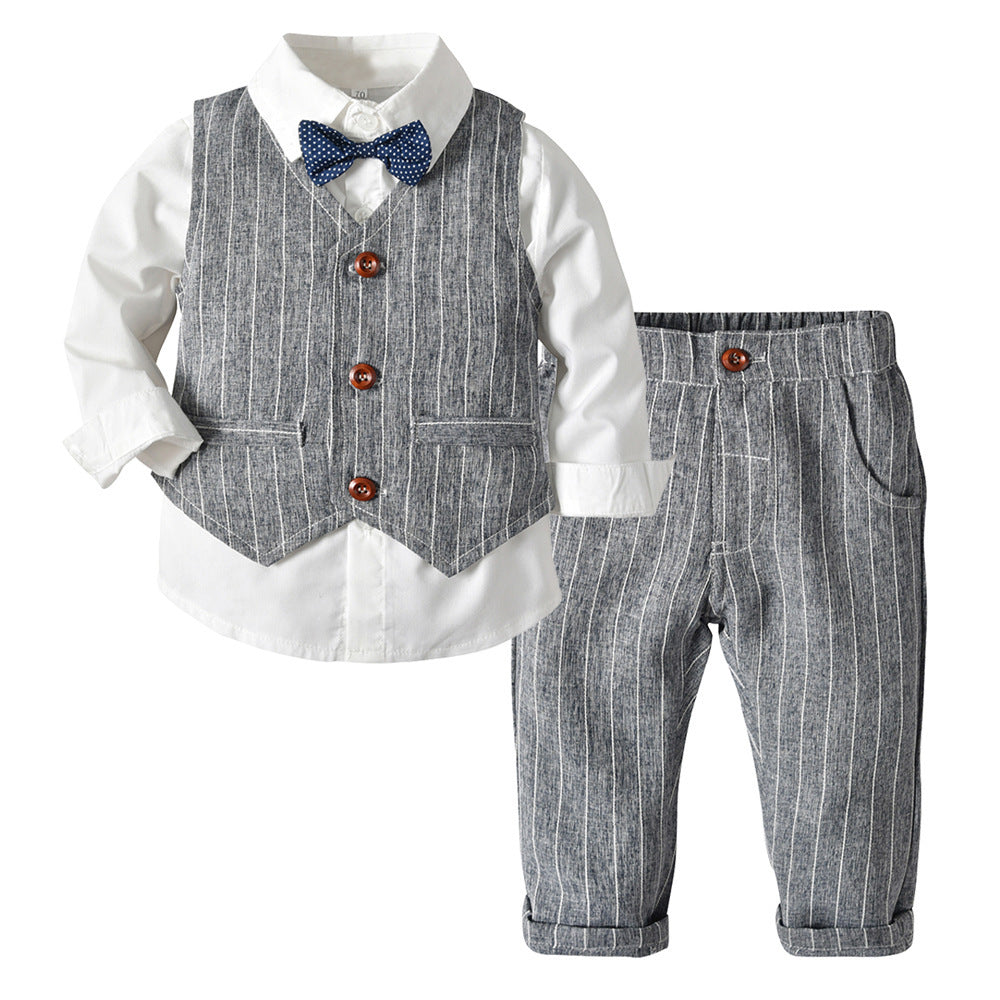 Boys Autumn Clothing Children's Suit Three-piece Set GO buy