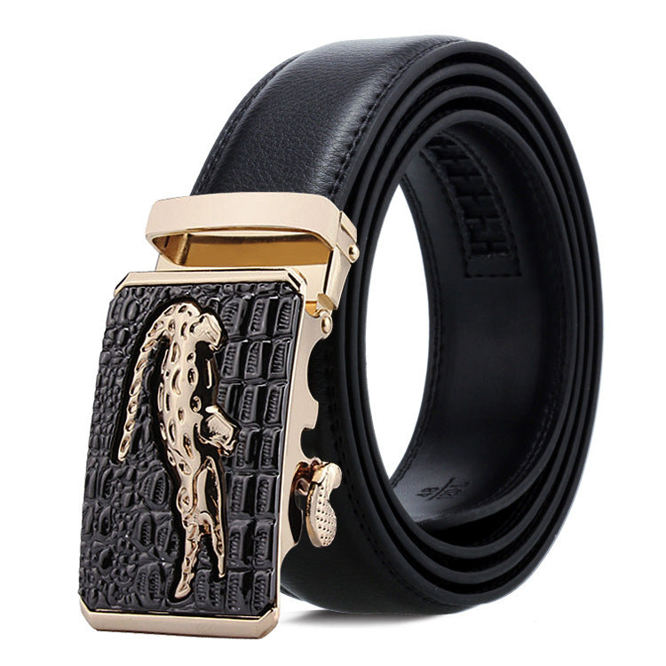 Men's Belt Automatic Buckle Business Trouser Belt GO Buy