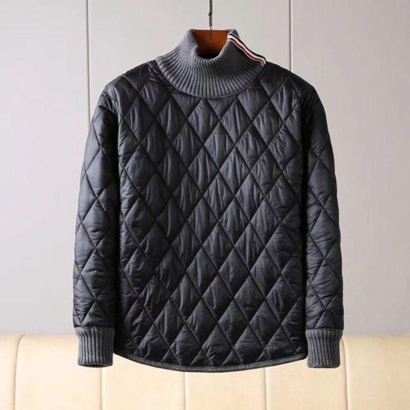 Men's Fashion Thickened Thermal Turtleneck Cotton Suit GO Buy