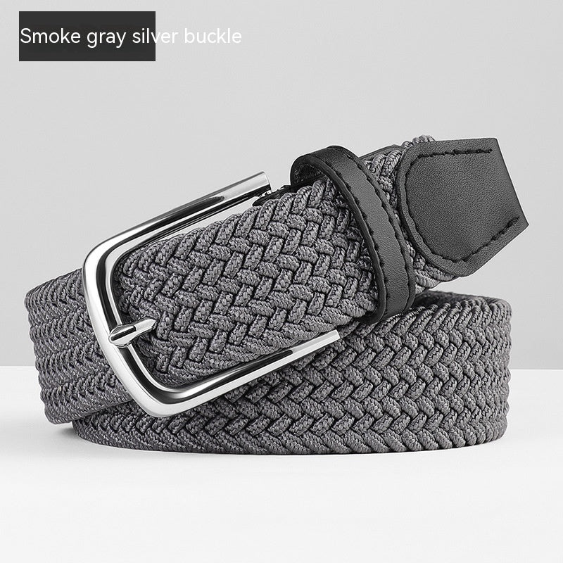 Woven Leather Belt Men's Pant Women's Jeans GO Buy