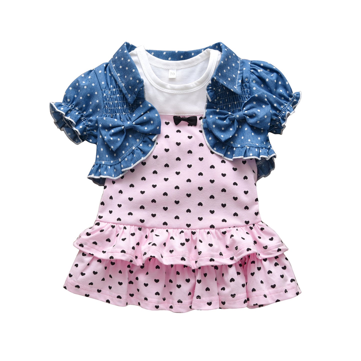 Girls Infant Cute Vest And Sleeveless Dress GO buy