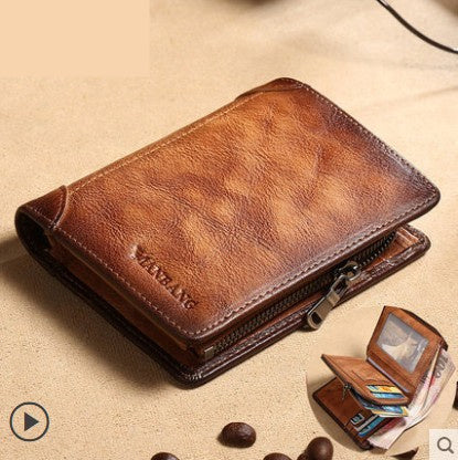 Cross Border New Leather Men's Wallet GO Buy