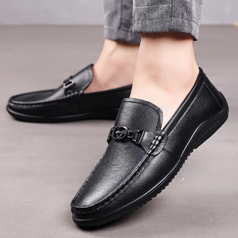Fashion Casual Shoes Men Leather Feet GO Buy