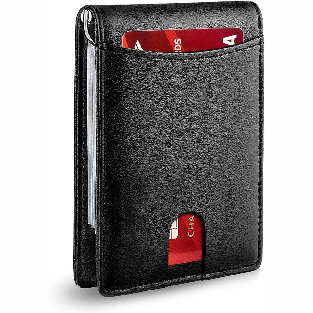 Leather Multifunctional Card Sleeve Microfiber Wear-resistant Rfid Anti-theft Swiping GO Buy
