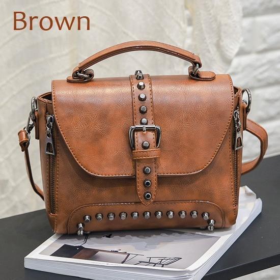 Women Vintage Leather Crossbody Handbags GO Buy