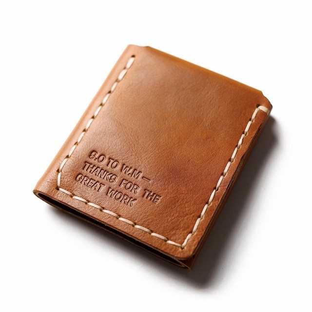Tri-fold personalized retro wallet GO Buy