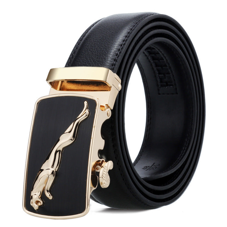 Men's Belt Automatic Buckle Business Trouser Belt GO Buy