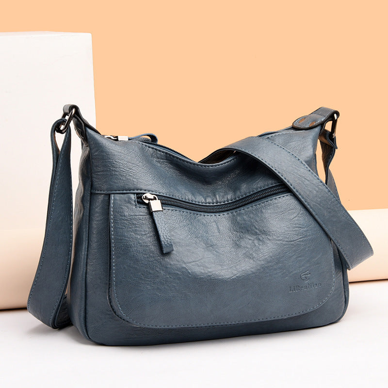 High Quality Soft Faced Large Capacity Women's One Shoulder Messenger Bag GO Buy