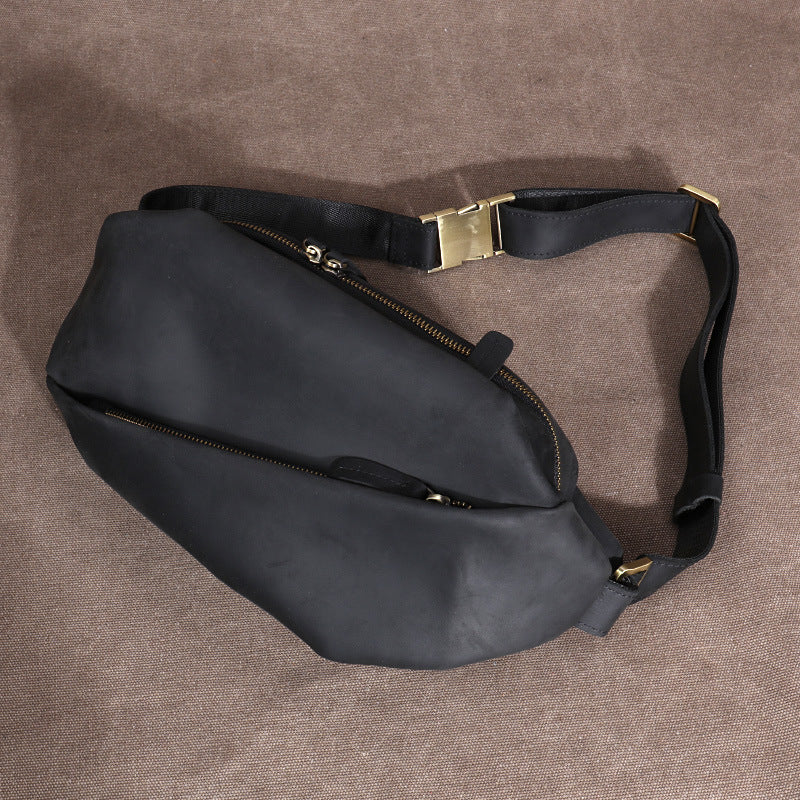 Multifunctional Waist Pack Cowhide Outdoor Riding GO Buy