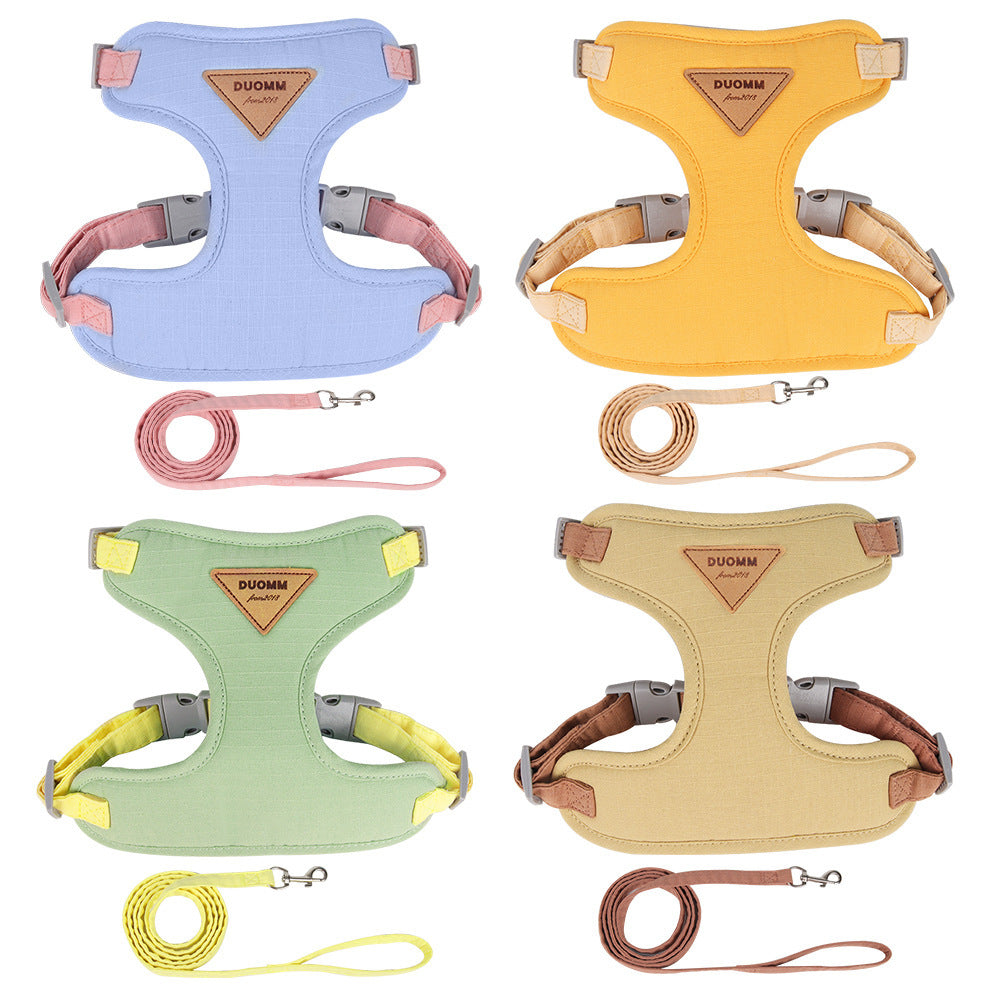 Hot Sale Dog Breast Strap Anti Breaking Loose Pet Harness Small Dog Dog Leash Pet Hand Holding Rope Wholesale GO Buy