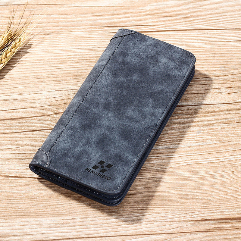 Long Men's Wallet Retro Casual Wallet GO Buy