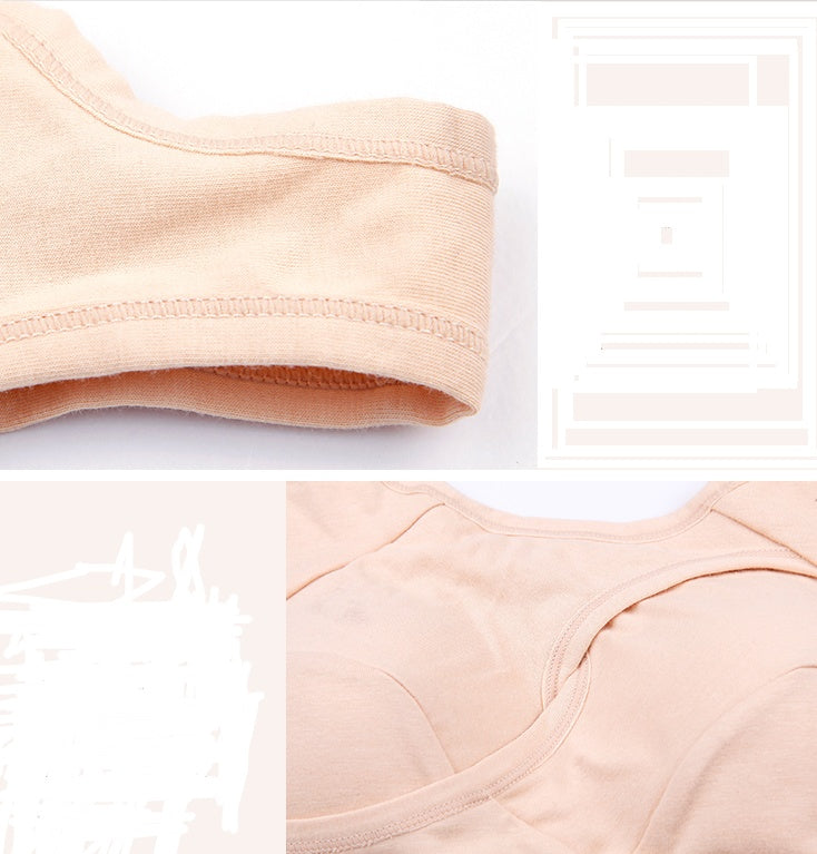 Cotton Anti-expansion Anti-Sag Gathering Adjustment Sports Bra GO buy