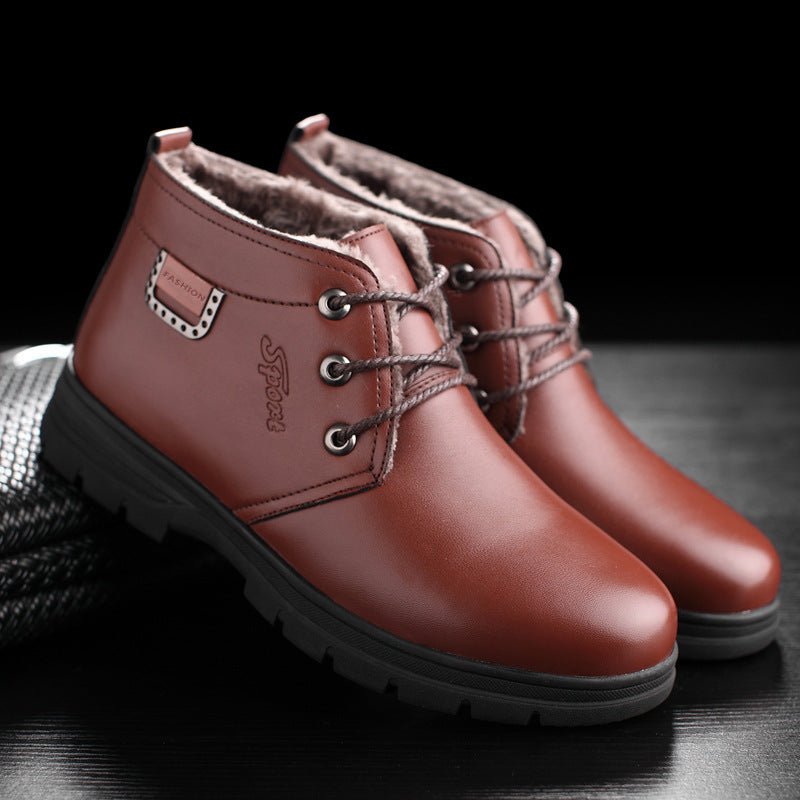 Plush and thick warm shoes for men GO Buy