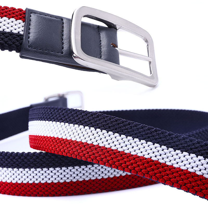 Men's Belt With Elastic Woven Japanese Buckle GO Buy