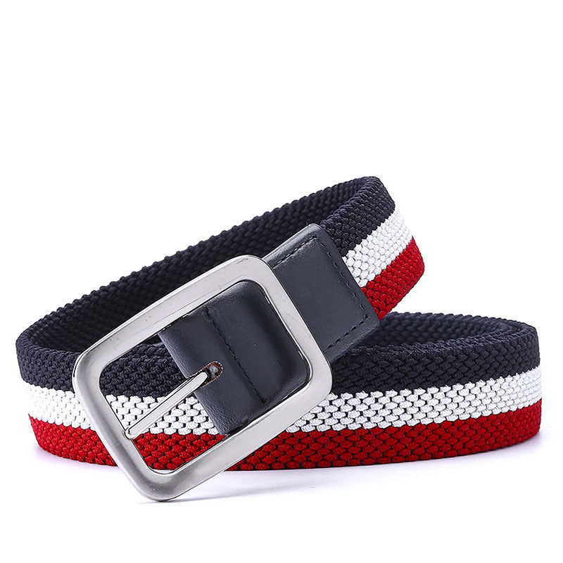 Men's Belt With Elastic Woven Japanese Buckle GO Buy