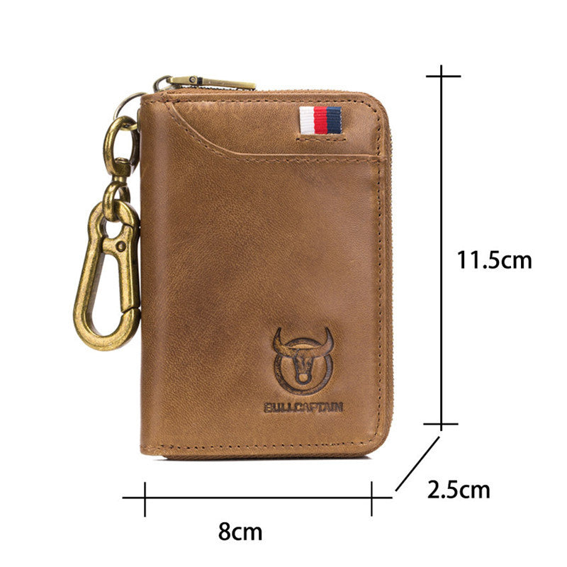 Car Key Case Leather Men's Waist Access Guard Anti-theft Brush GO Buy