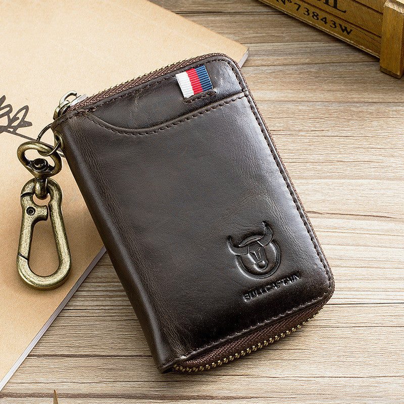 Car Key Case Leather Men's Waist Access Guard Anti-theft Brush GO Buy