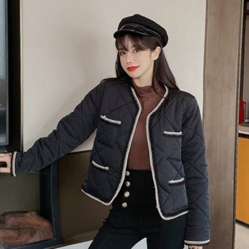 Long Sleeved Cotton Jacket Temperament Fashion All Match Short Jacket GO Buy