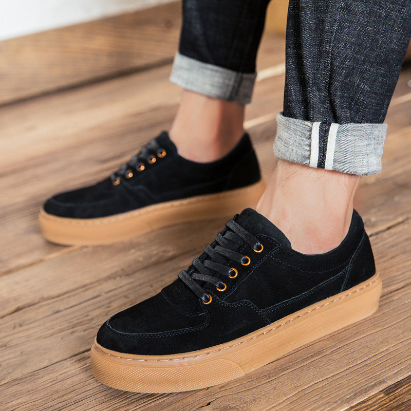 Men's Shoes New Soft Leather Casual Leather Shoes Fashion Sneakers GO Buy
