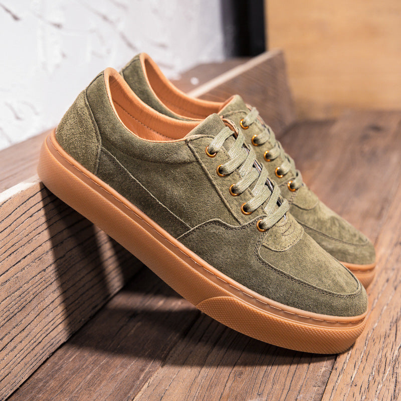 Men's Shoes New Soft Leather Casual Leather Shoes Fashion Sneakers GO Buy