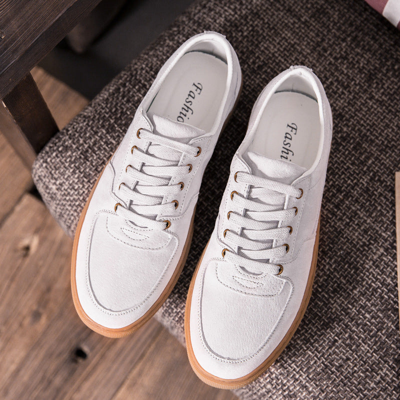 Men's Shoes New Soft Leather Casual Leather Shoes Fashion Sneakers GO Buy