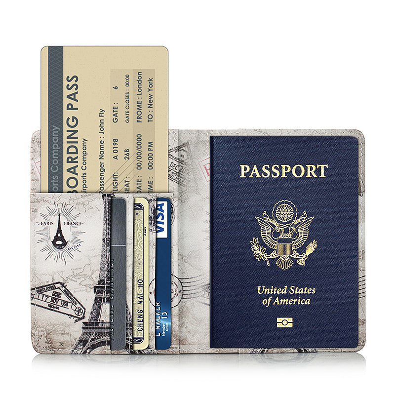 Passport Bag Protective Cover Multi-Function Ticket Holder Wallet Credit Card Document Bag GO Buy