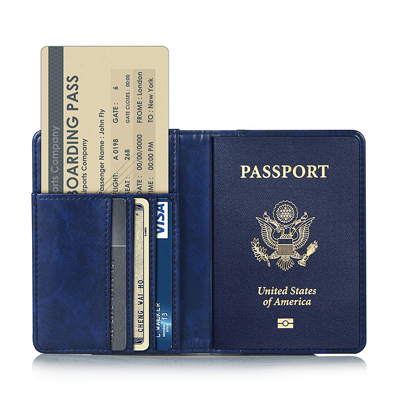 Passport Bag Protective Cover Multi-Function Ticket Holder Wallet Credit Card Document Bag GO Buy