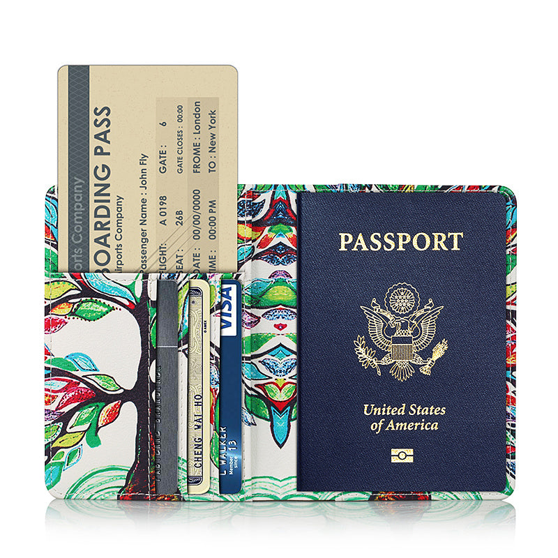 Passport Bag Protective Cover Multi-Function Ticket Holder Wallet Credit Card Document Bag GO Buy