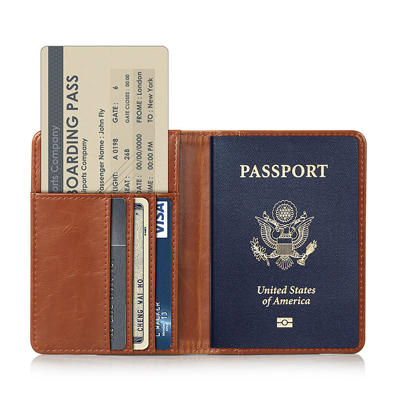 Passport Bag Protective Cover Multi-Function Ticket Holder Wallet Credit Card Document Bag GO Buy