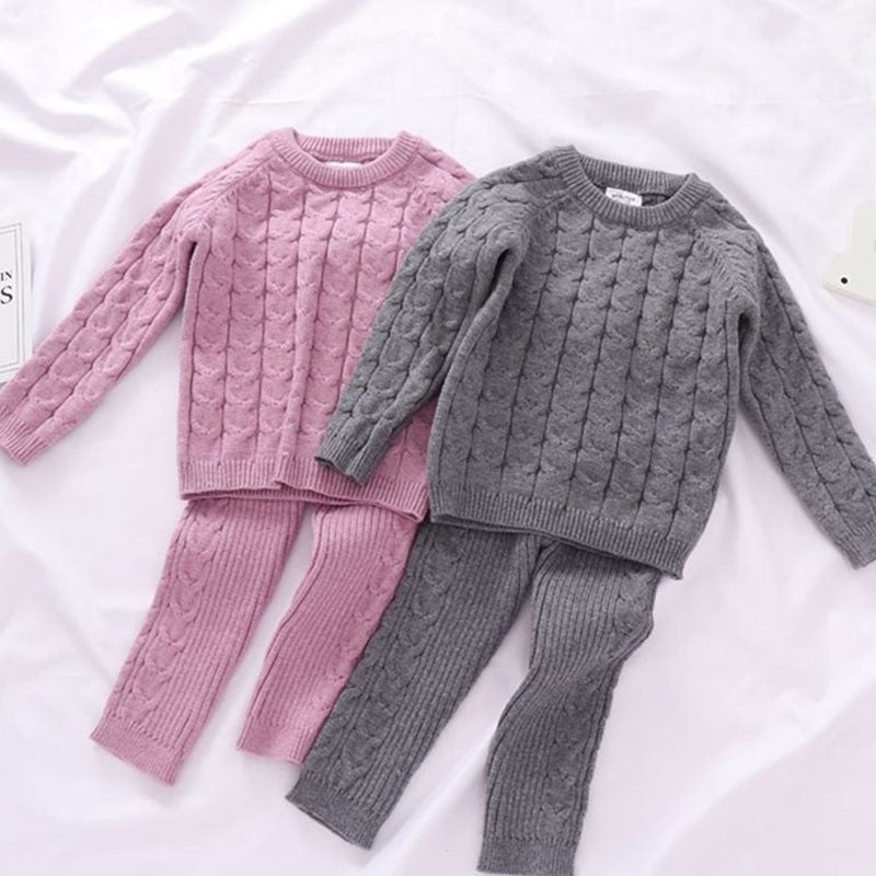 Kids Sweaters Baby Boy Girl Winter knit Sweater Pants GO buy