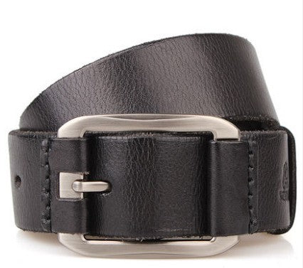 Men's Belt Leather Belt Casual Pidai Pin Buckle GO Buy