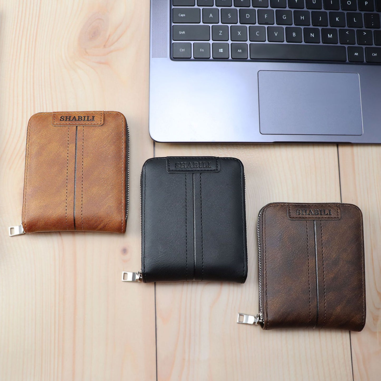Fashion Men'S Short Wallet, Classic Hot Style, Horizontal Style, Large Capacity Zipper, Multi-Card Business Wallet GO Buy