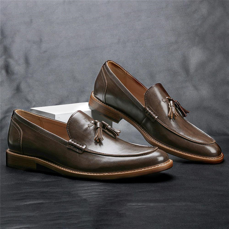 Men Casual Shoes Leather Loafers Business Dress Formal Shoes GO Buy