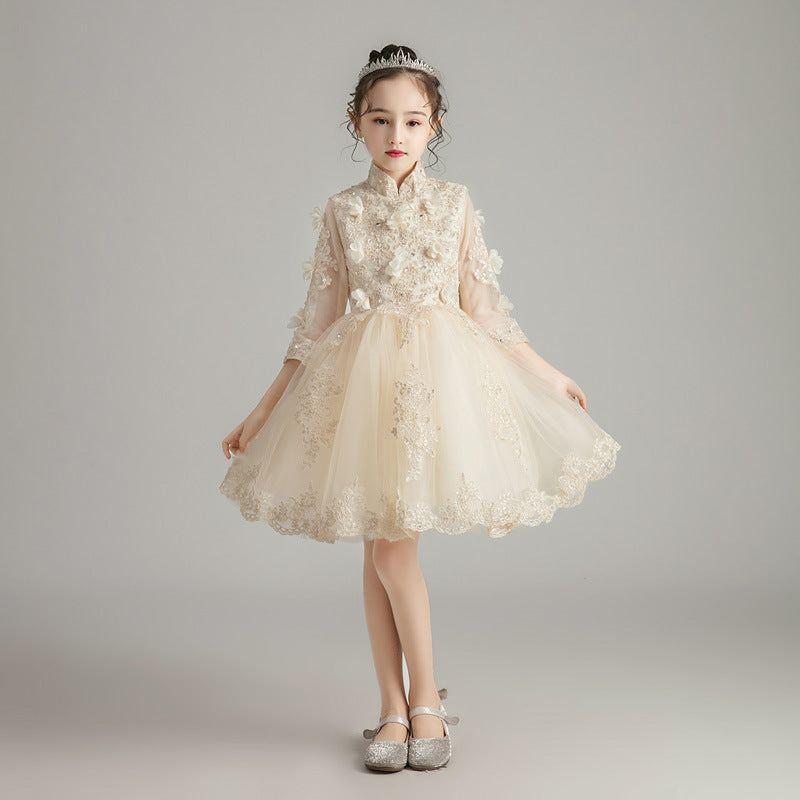Children's Dress Princess Dress Girls Fluffy Gauze Flower GO buy