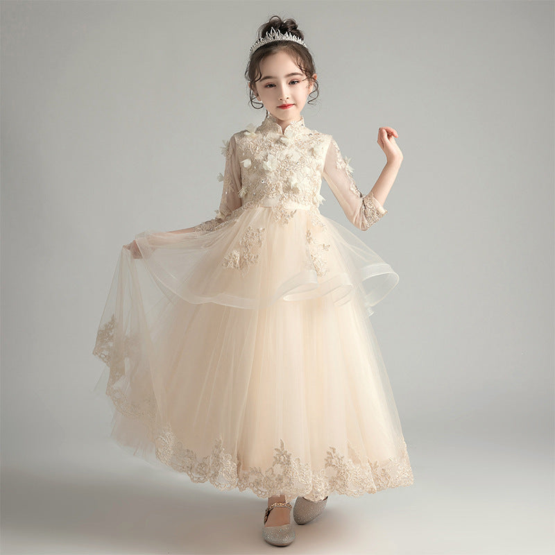 Children's Dress Princess Dress Girls Fluffy Gauze Flower GO buy