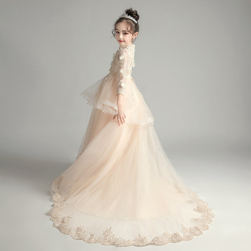 Children's Dress Princess Dress Girls Fluffy Gauze Flower GO buy