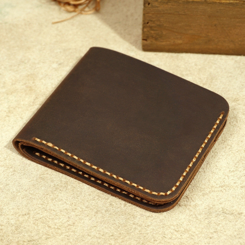 Portefeuille En Cuir Veritable vintage GO Buy