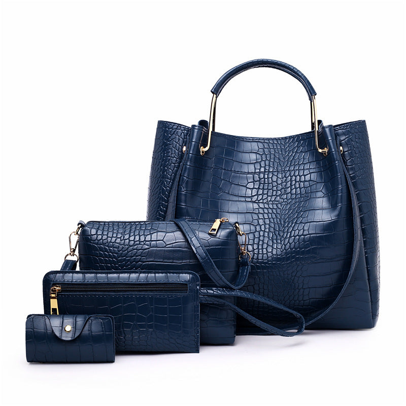 Picture-In-The-Mother Bag Four-Piece Pattern One-Shoulder Messenger Bag Handbag GO Buy