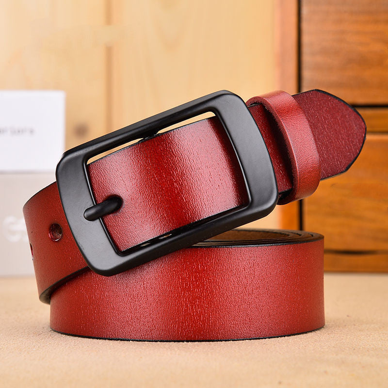Women'S Belt Belt Female Korean Version Of Wild Ins Wind Cowhide Jeans Belt Female Students GO Buy