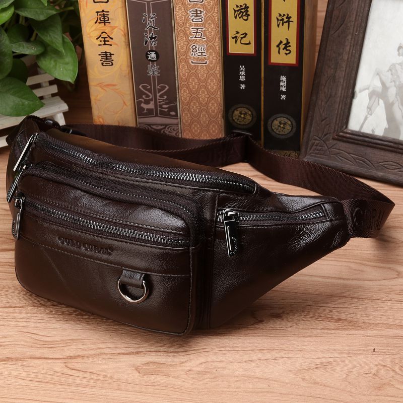 Leather Belt Cash Register Top Layer Cowhide Belt GO Buy