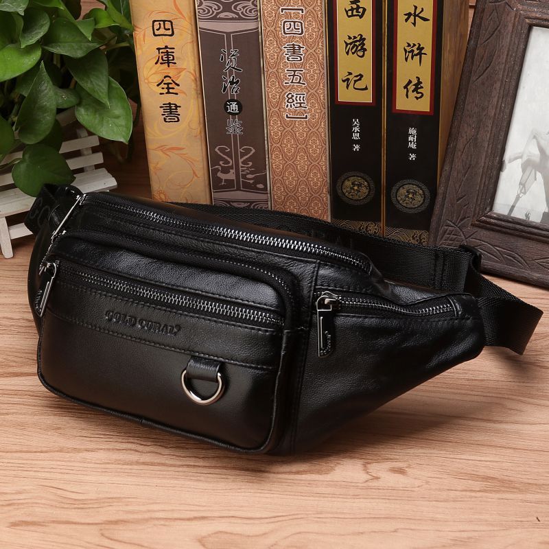 Leather Belt Cash Register Top Layer Cowhide Belt GO Buy