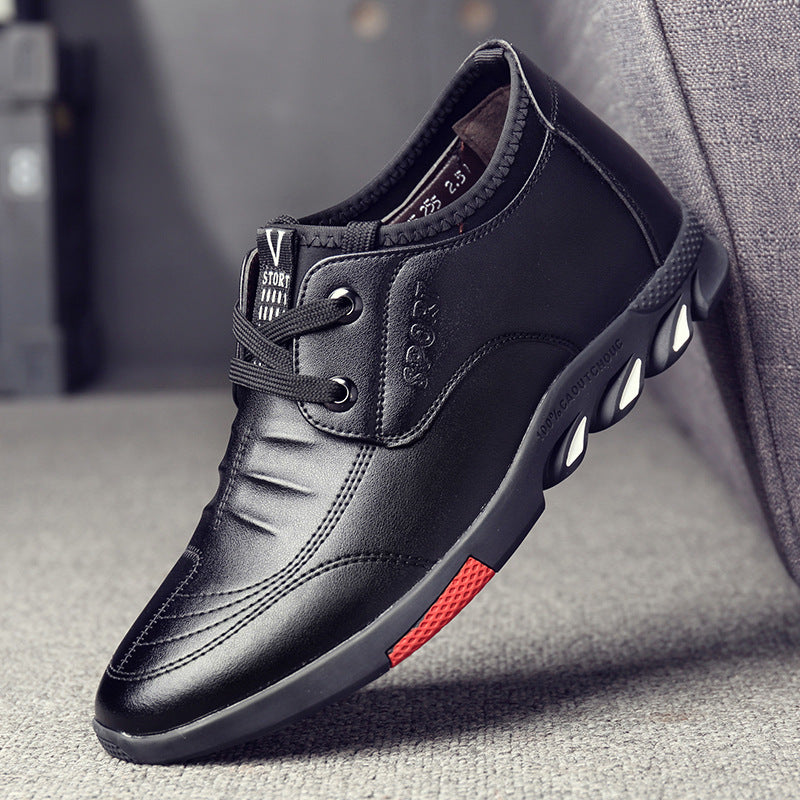 Men's Shoes New Casual Shoes Soft Leather Foot Men's Leather Shoes GO Buy