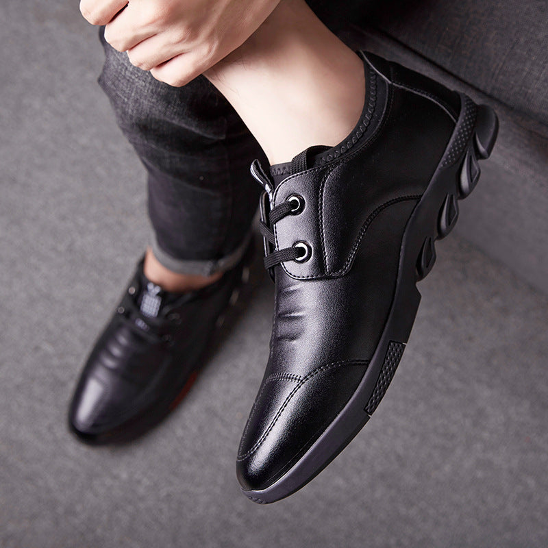 Men's Shoes New Casual Shoes Soft Leather Foot Men's Leather Shoes GO Buy
