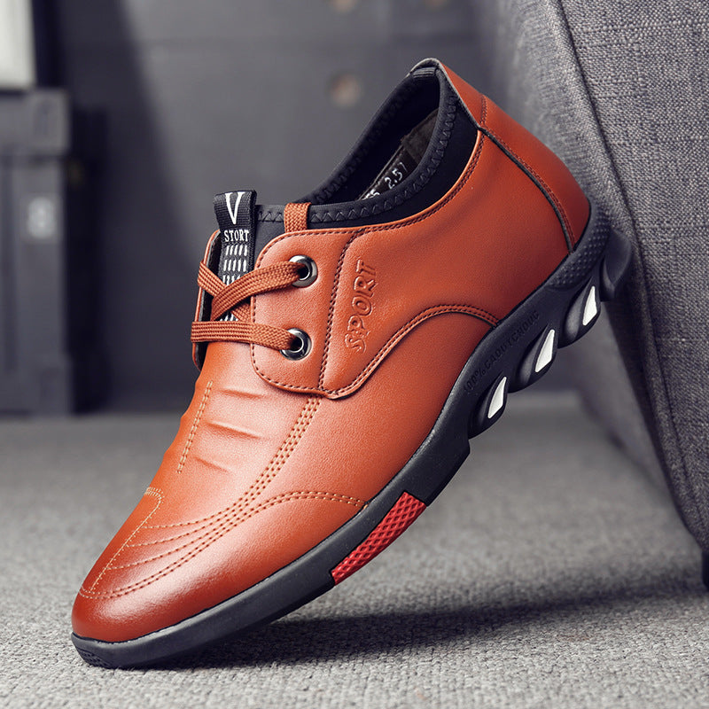 Men's Shoes New Casual Shoes Soft Leather Foot Men's Leather Shoes GO Buy