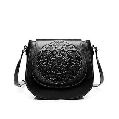 Retro Head Leather Shoulder Bag Slant Across Women's Bag Women's Leather GO Buy