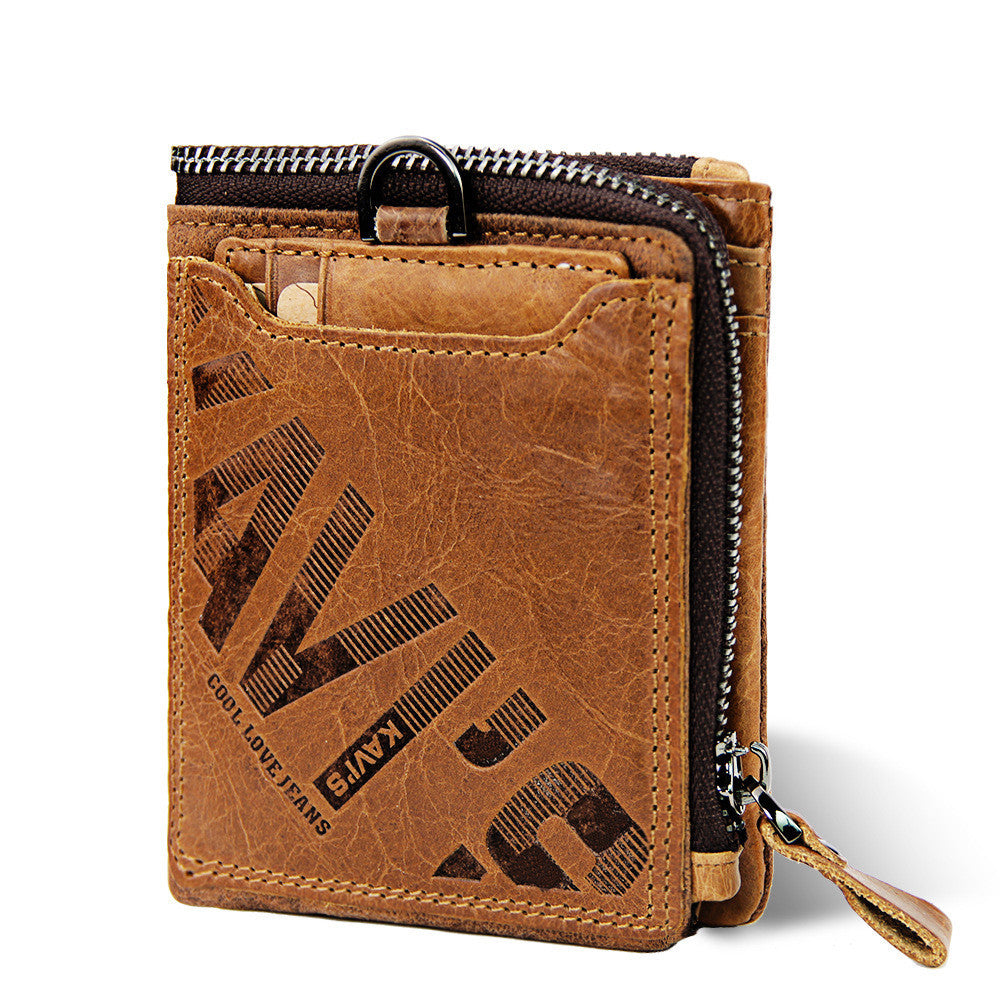 Vintage Leather Men's Bag Multifunctional Coin Purse GO Buy