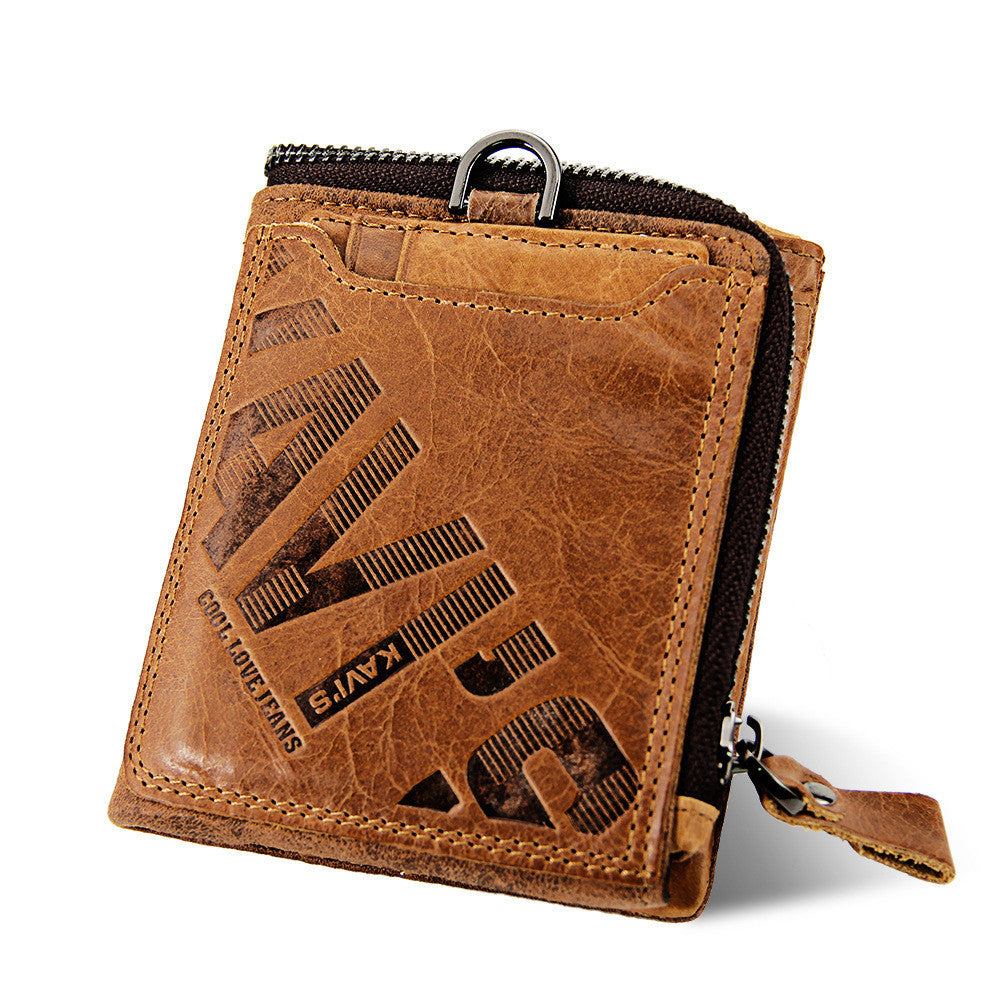 Vintage Leather Men's Bag Multifunctional Coin Purse GO Buy