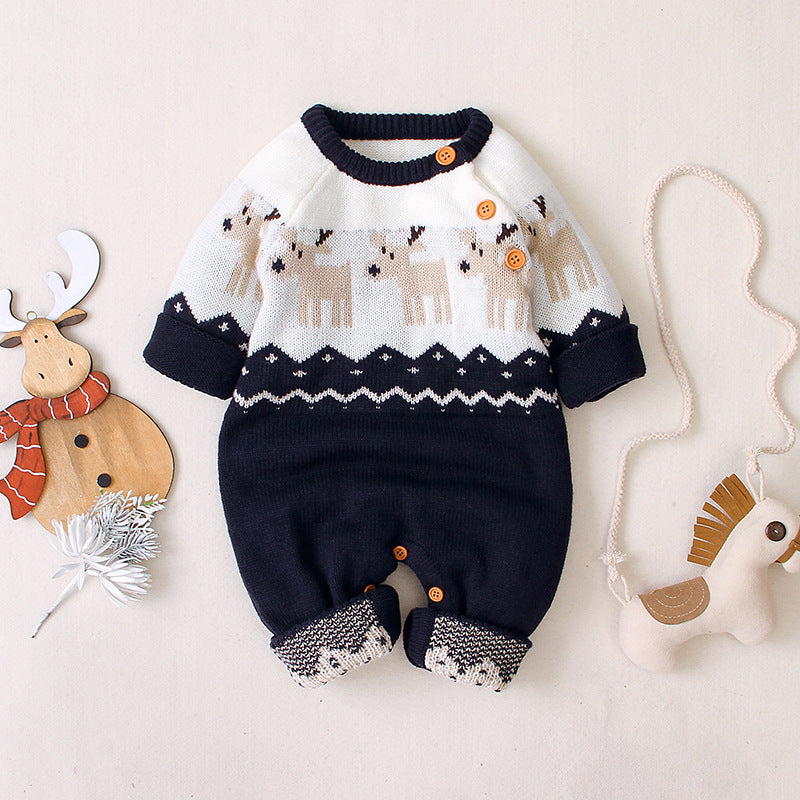 Children's Christmas Elk One-piece GO buy