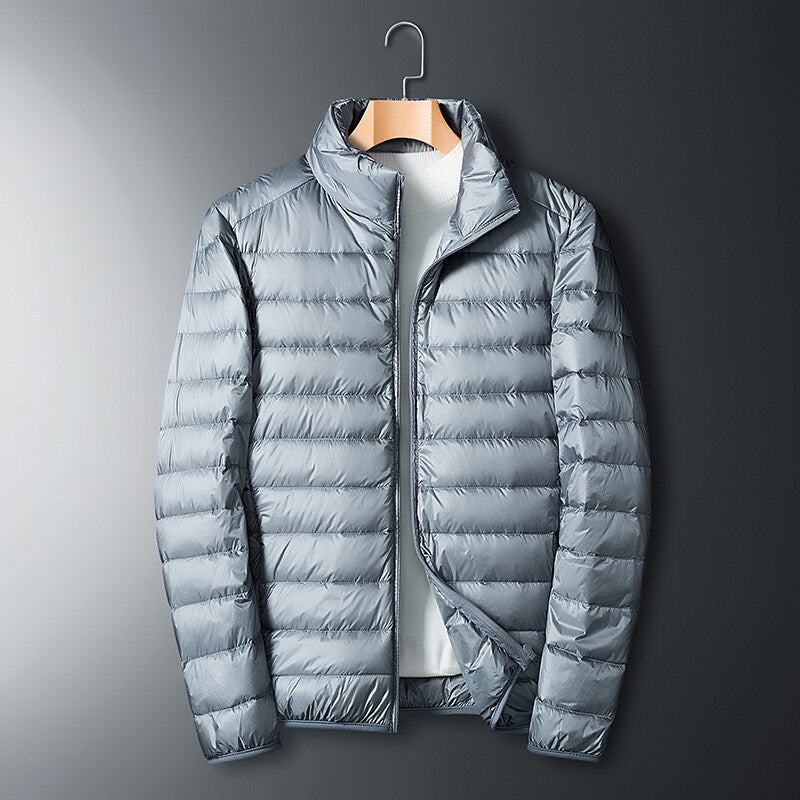 Autumn And Winter Men's Stand Collar Lightweight Down Jacket Gobuy Fashion